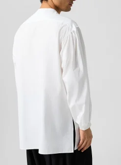 Puff-sleeve poplin tunic