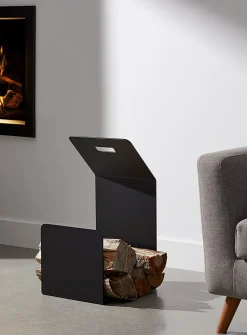 Pull log stand