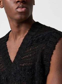 Pulled threads grunge sweater