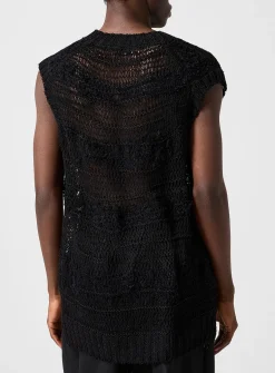 Pulled threads grunge sweater