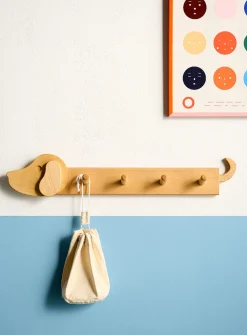 Puppy wall-mounted coat rack