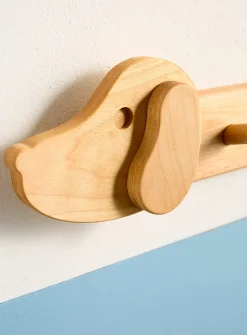 Puppy wall-mounted coat rack