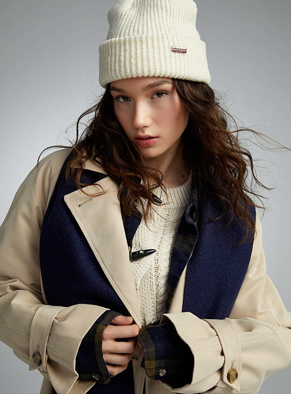 Pure Canadian wool ribbed tuque