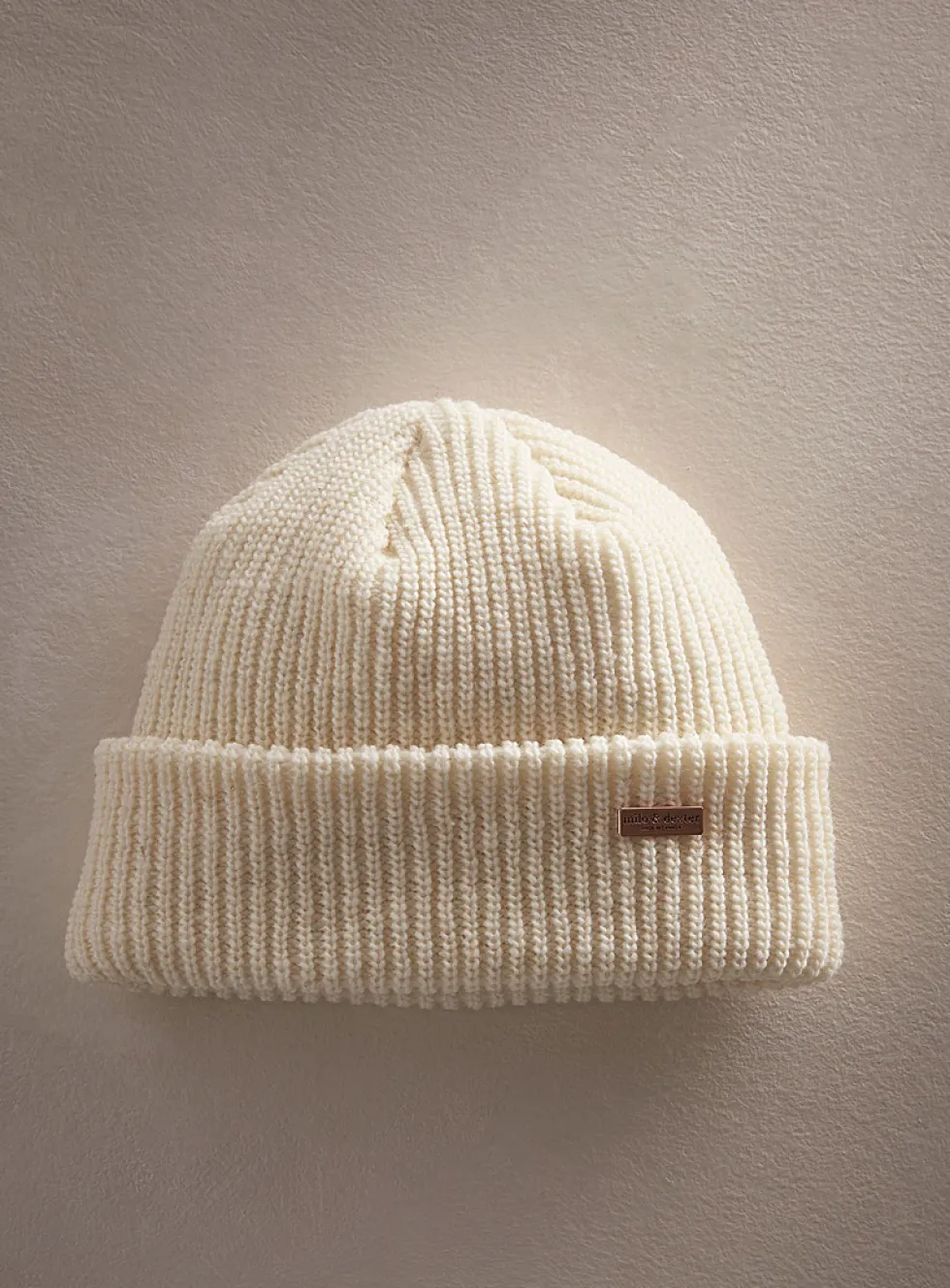 Pure Canadian wool ribbed tuque