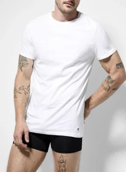 Pure cotton crew neck undershirts