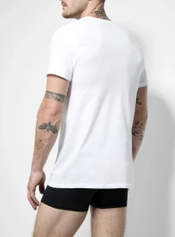 Pure cotton crew neck undershirts