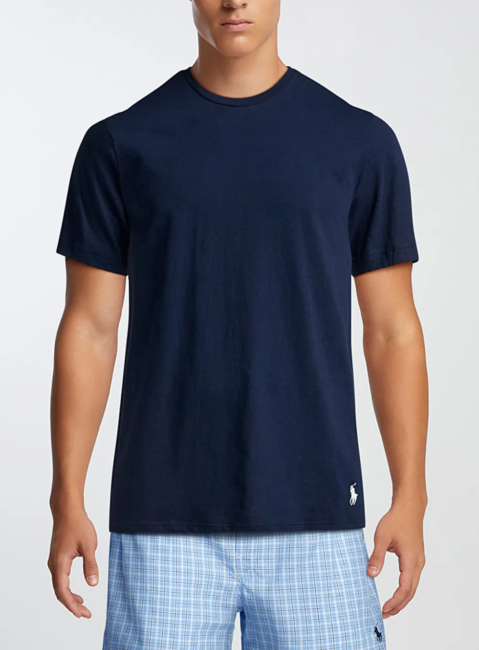 Pure cotton crew-neck undershirt