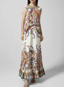 Pure cotton poplin belted dress