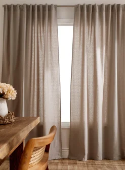 Pure cotton solid curtain