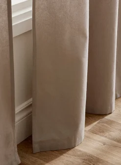 Pure cotton solid curtain
