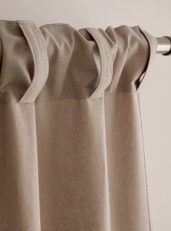 Pure cotton solid curtain