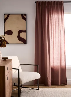 Pure cotton solid curtain