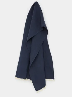 Pure linen and tassels shawl