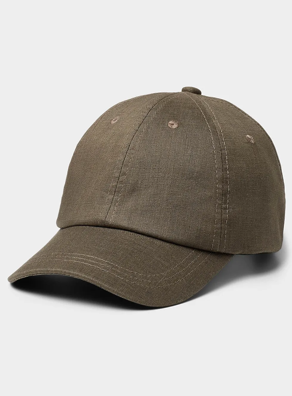 Pure linen baseball cap