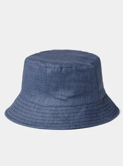 Pure linen bucket hat