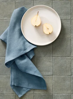 Pure linen chambray tea towel