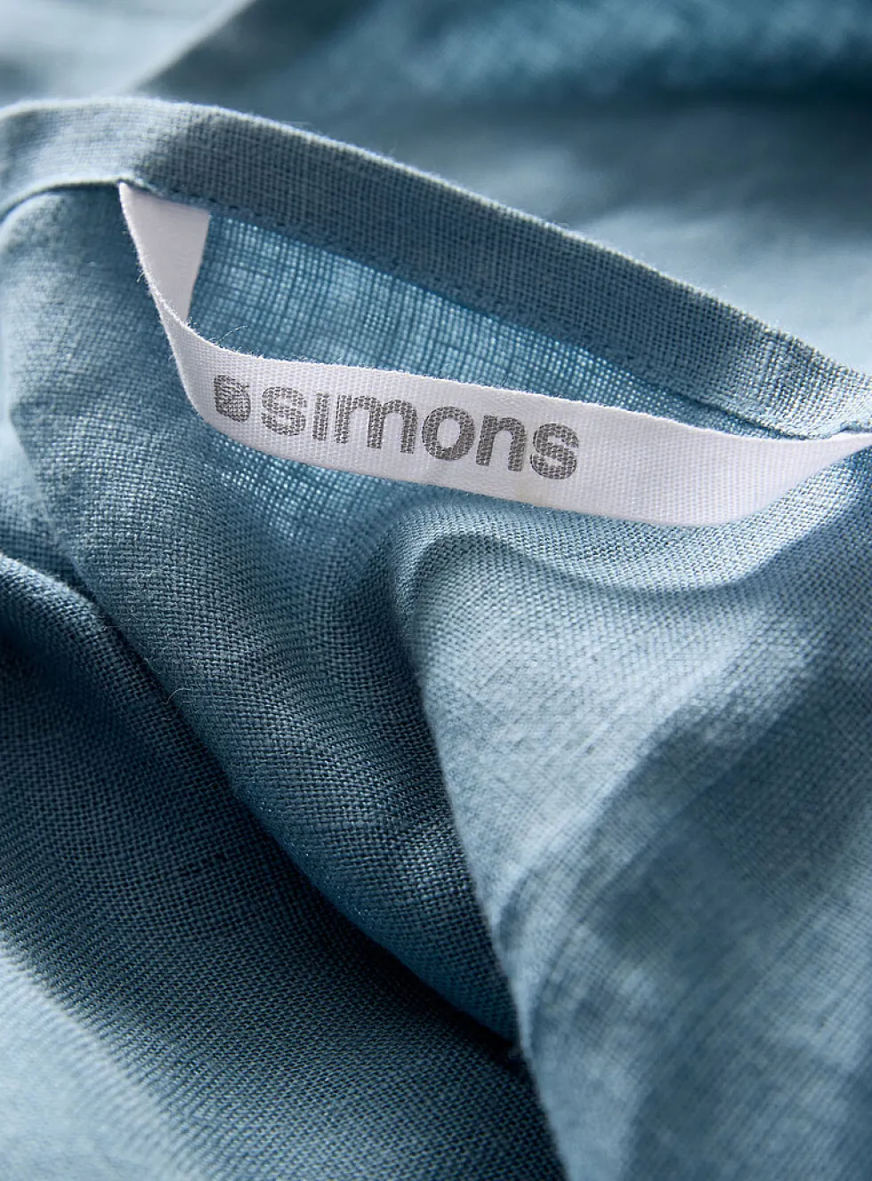 Pure linen chambray tea towel