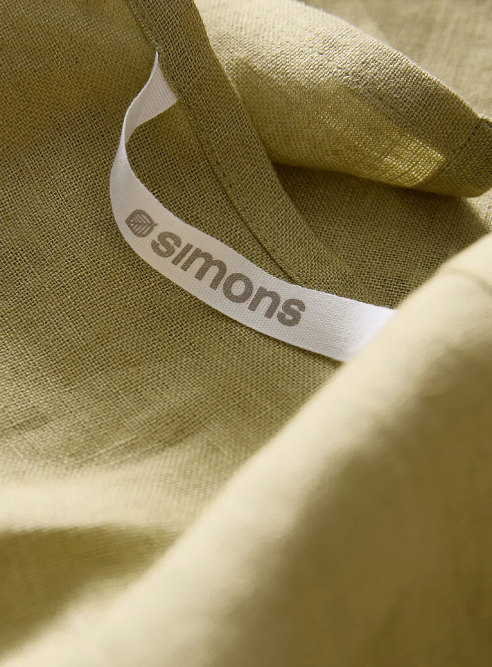 Pure linen chambray tea towel