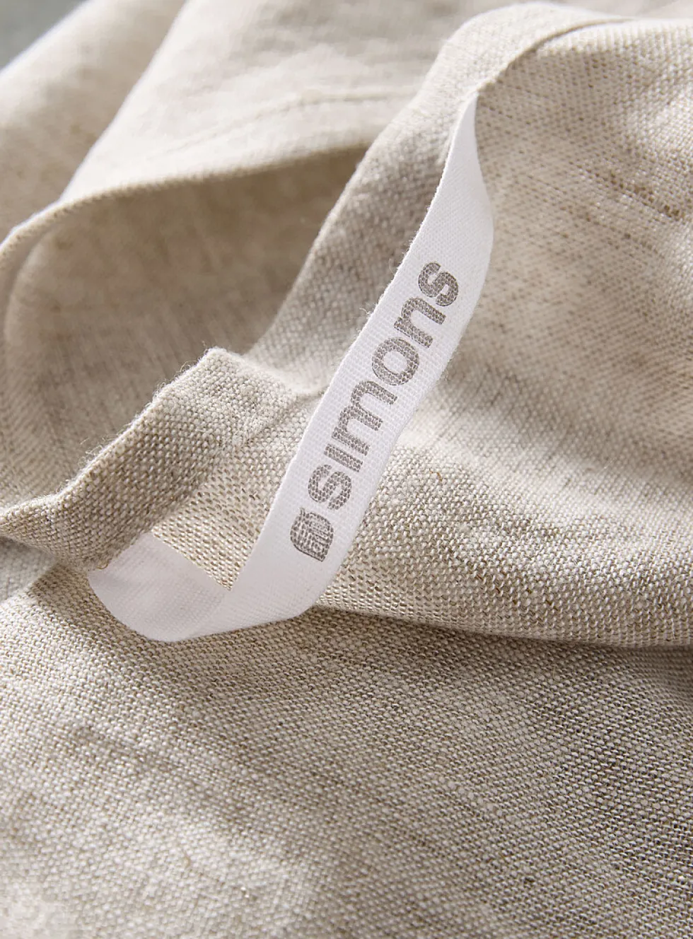 Pure linen chambray tea towel
