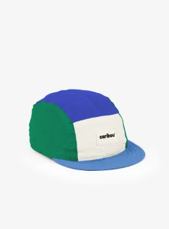 Pure linen colour blocks cap
