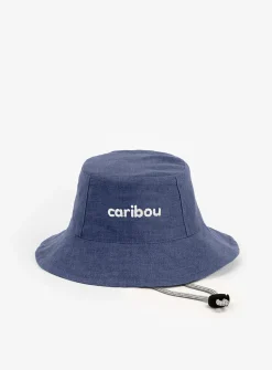 Pure linen colourful bucket hat