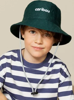 Pure linen colourful bucket hat