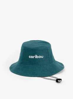 Pure linen colourful bucket hat