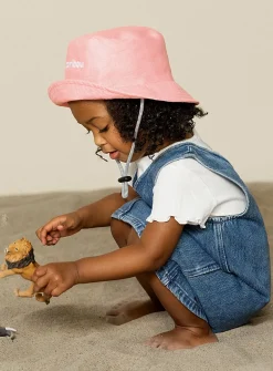 Pure linen colourful bucket hat