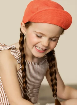 Pure linen colourful cap