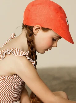 Pure linen colourful cap