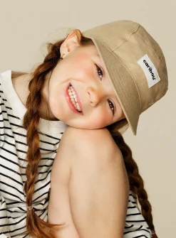 Pure linen colourful cap