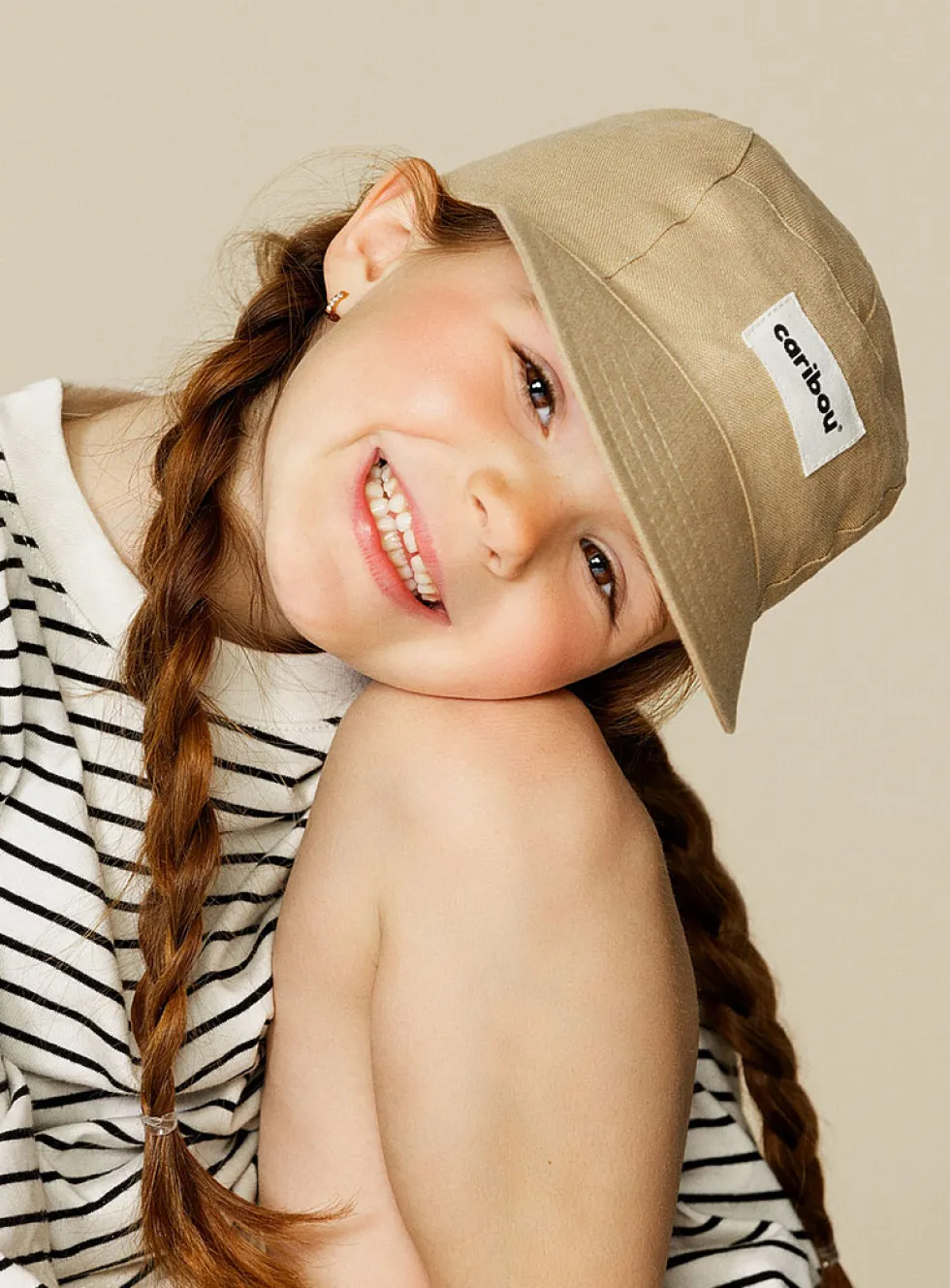 Pure linen colourful cap
