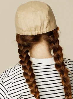 Pure linen colourful cap