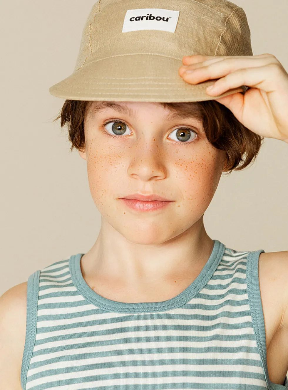 Pure linen colourful cap