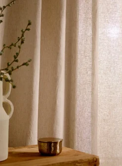 Pure linen curtain