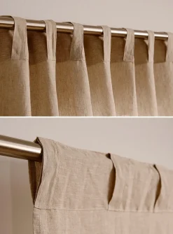 Pure linen curtain