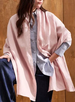 Pure linen shawl