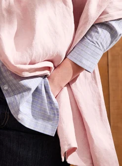 Pure linen shawl