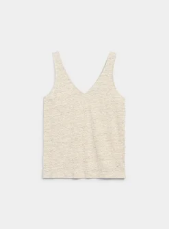 Pure linen V-neck cami