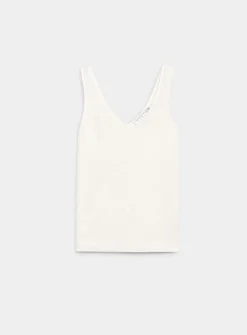 Pure linen V-neck cami