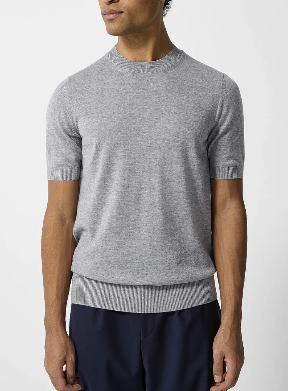 Pure Merino short-sleeve sweater