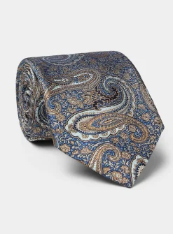 Pure silk paisley tie