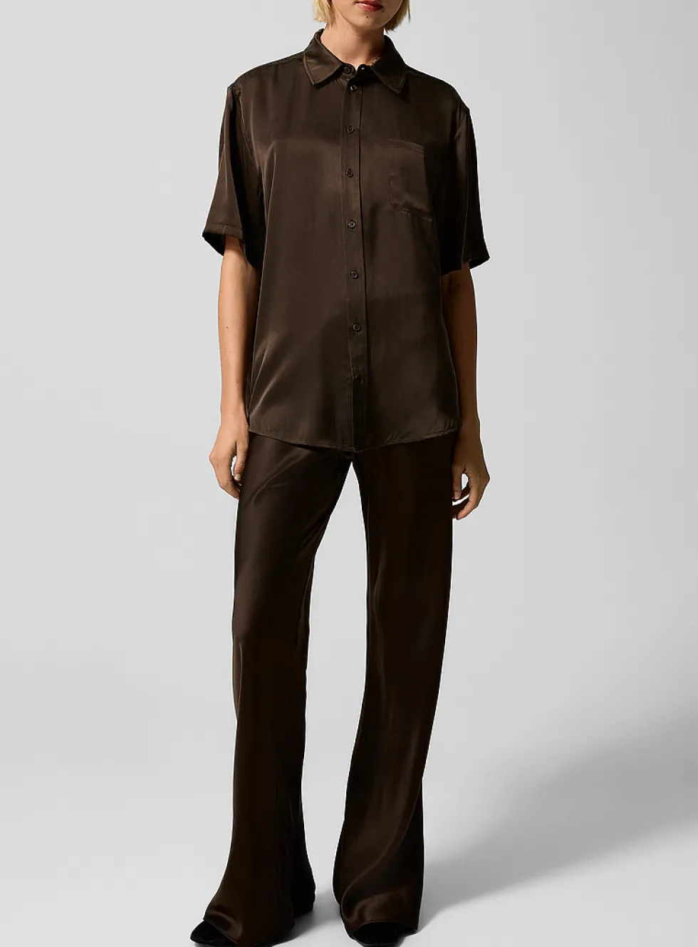 Pure silk pant