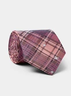 Pure silk tartan tie