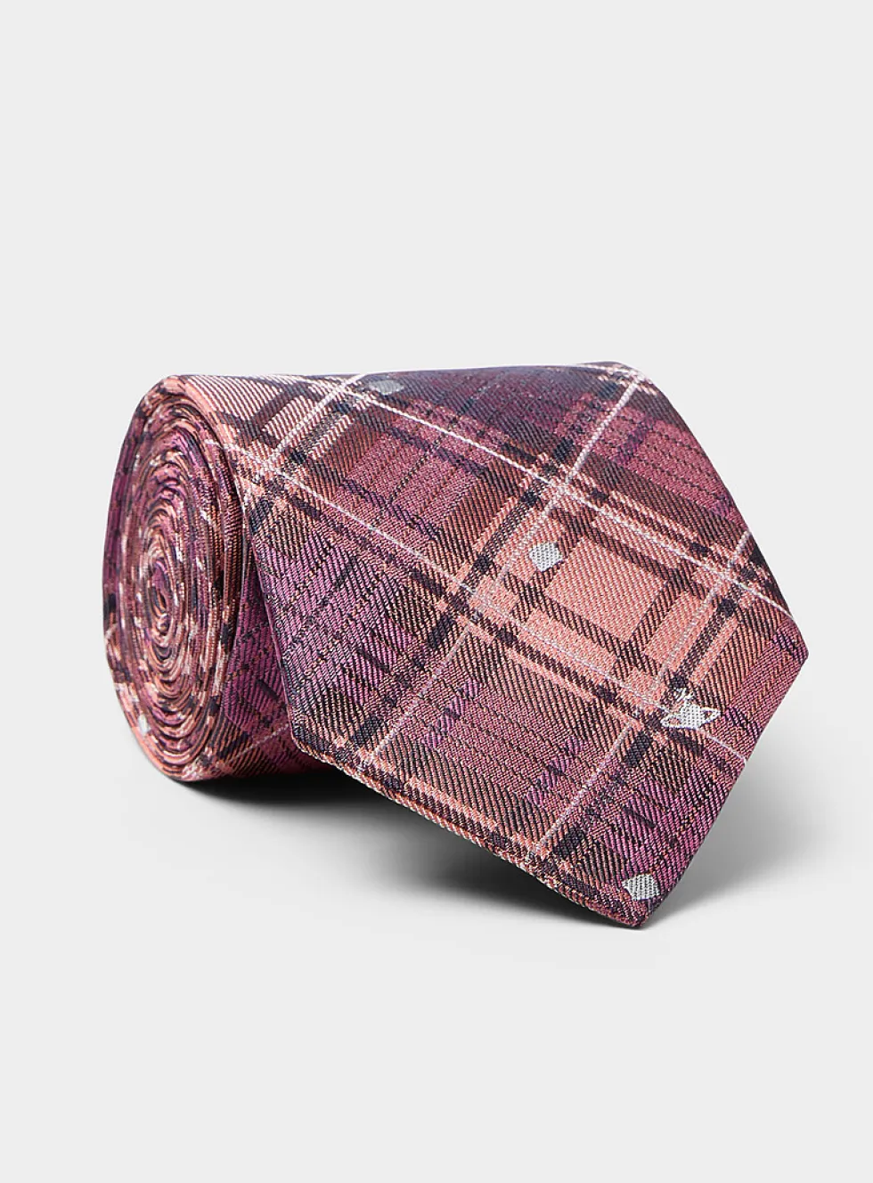Pure silk tartan tie