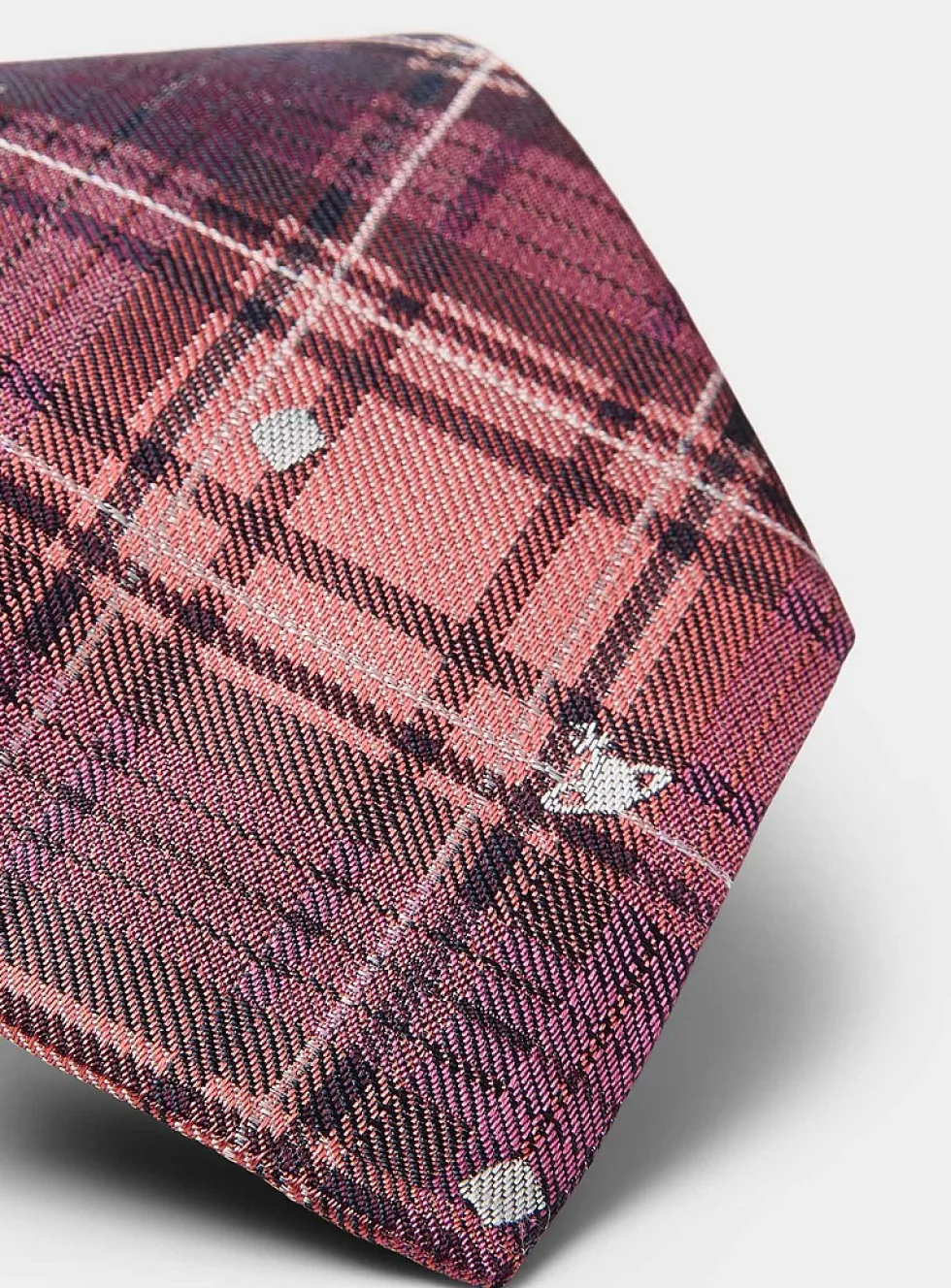 Pure silk tartan tie