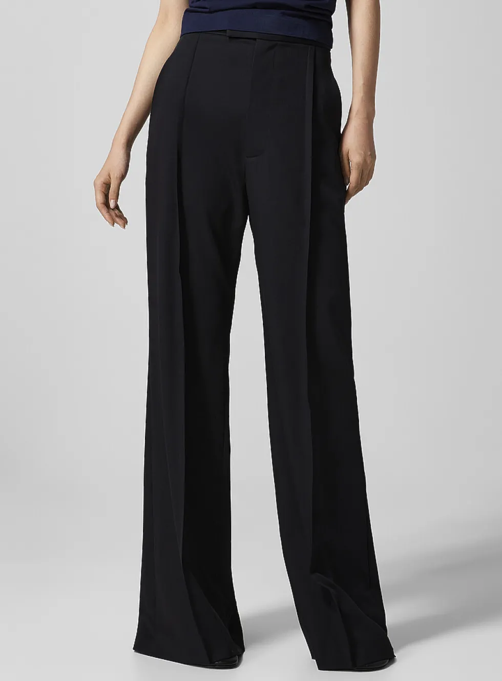 Pure virgin wool flared pant