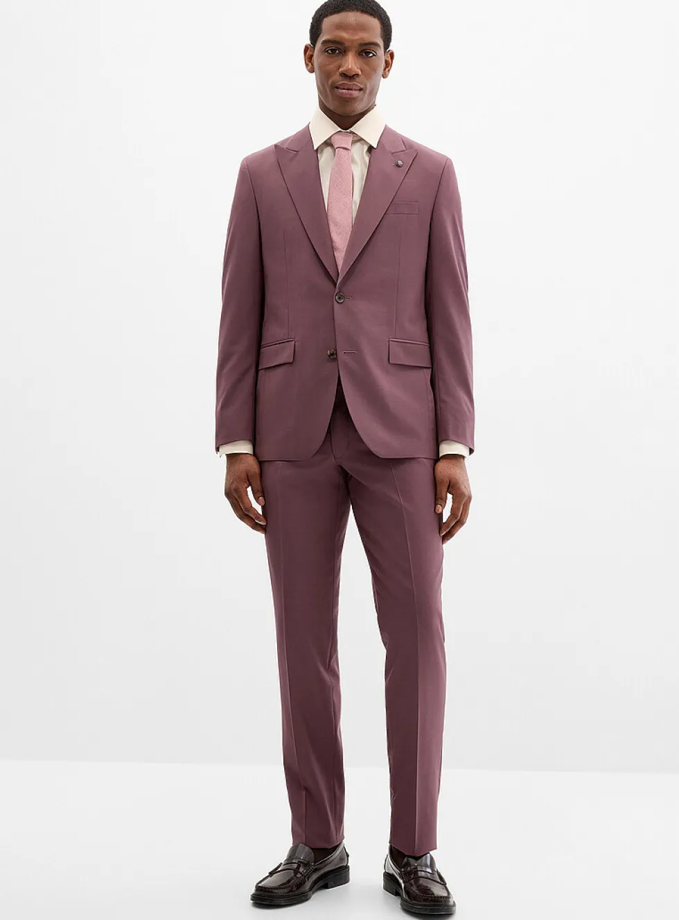 Pure wool purple suit