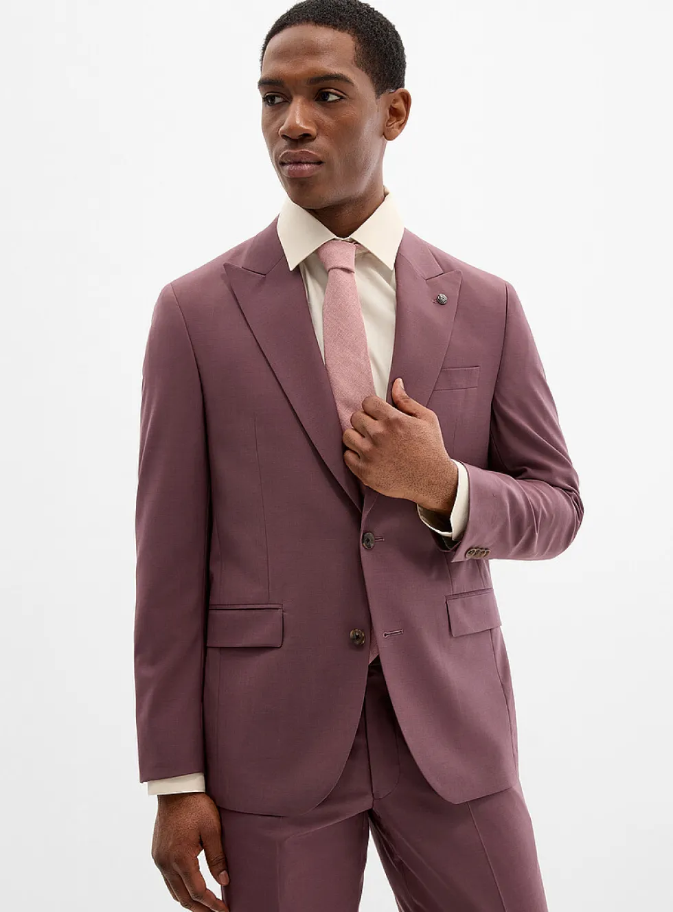 Pure wool purple suit
