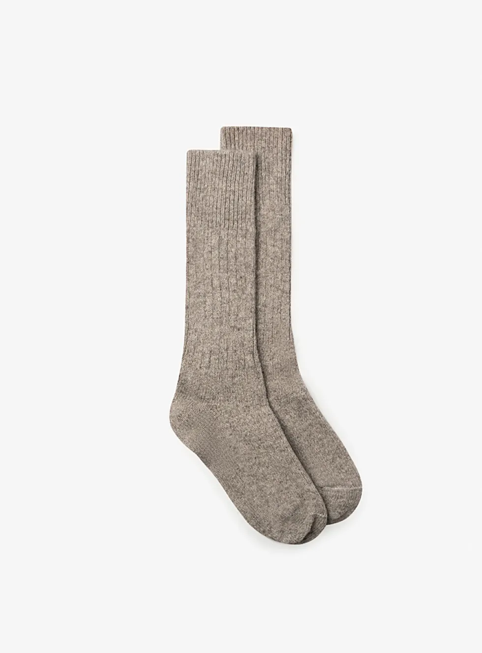 Pure wool ribbed socks